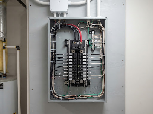 Modern electrical panel installation