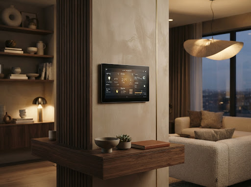 Sleek smart home control interface