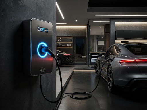 Modern residential EV charging unit